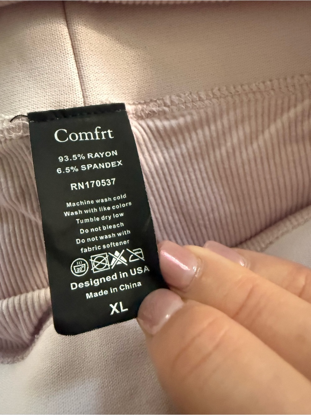 Comfortable Pink Ribbed Tank & Shorts Sleep Set - Picture 3 of 3